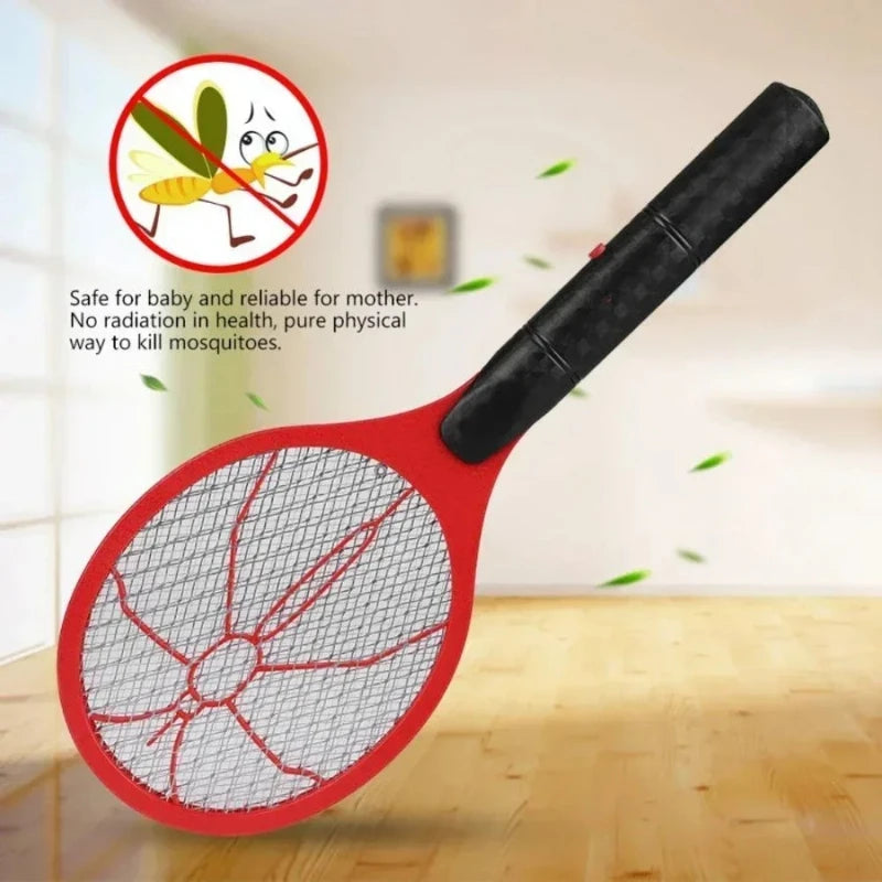Household Safety Electric Mosquito Swatter Fly Swatter Bug Zapper Killer Bug Zapper Racket for Dormitory & Outdoor & Studio Use