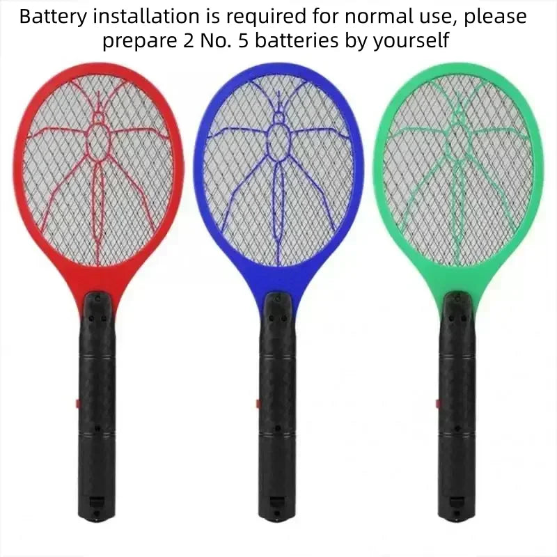 Household Safety Electric Mosquito Swatter Fly Swatter Bug Zapper Killer Bug Zapper Racket for Dormitory & Outdoor & Studio Use
